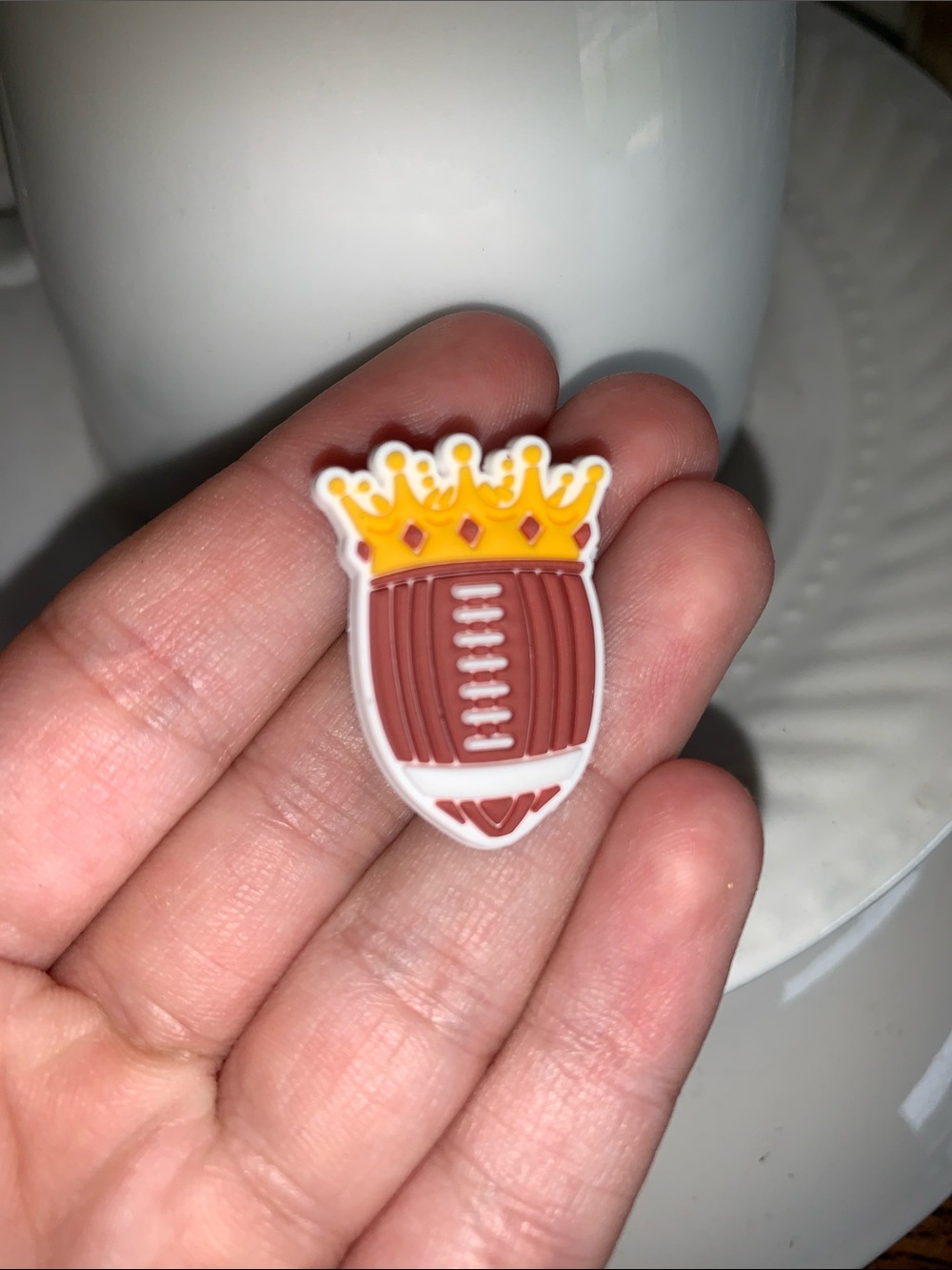 Football Crocs Charm